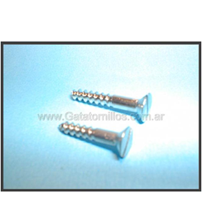 Tornillo Bronce Niquel Fresado